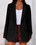 BTFBM Oversized Black Blazer for Women
