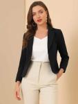 Allegra K Women's Lightweight Summer Crop Blazer