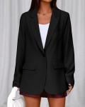 BTFBM Oversized Black Blazer for Women