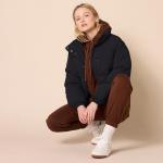 Amazon Essentials Women's Cropped Puffer Jacket - Black