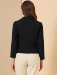 Allegra K Women's Lightweight Summer Crop Blazer