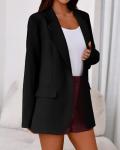 BTFBM Oversized Black Blazer for Women
