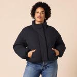 Amazon Essentials Women's Cropped Puffer Jacket - Black