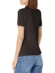 Black Short Sleeve Polo Shirt for Teens and Women
