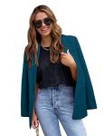 Iron Blue Casual Long Sleeve Blazer for Women