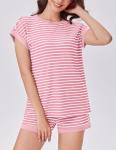 Ekouaer Women’s Summer Stripe Knit Lounge Set