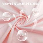 Soft Lightweight Tencel Cotton Kimono Robe - Light Pink