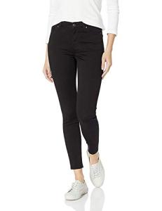 Amazon Essentials Women's Black Mid-Rise Skinny Jeans