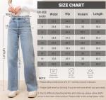 High Waisted Frayed Straight Leg Jeans for Women