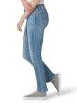 Lee Women's Mid Rise Straight Leg Jeans