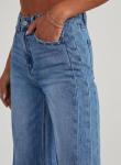 High-Waisted Wide Leg Stretchy Denim Jeans