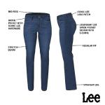Lee Women's Mid Rise Straight Leg Jeans
