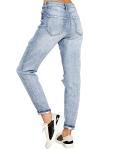 Luvamia Casual Ripped High Waisted Boyfriend Jeans