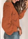 Dokotoo Ladies Chunky Crochet Cable Knit Sweater