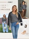 Trendy V Neck Pullover Sweater for Women