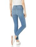 Light Blue Mid-Rise Stretchy Skinny Jeans for Women