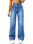 High Waisted Loose Straight Leg Jeans for Women