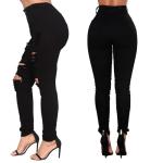 High-Waisted Distressed Ripped Skinny Jeans for Women