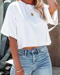 Women’s Casual Cropped Half Sleeve T-Shirt