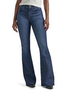Lee Women's Mid Rise Flare Jeans, Inner Strength