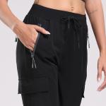 Oalka Women's Lightweight Quick-Dry Cargo Pants