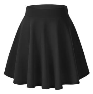 Urban CoCo Women's Black Flared Mini Skater Skirt