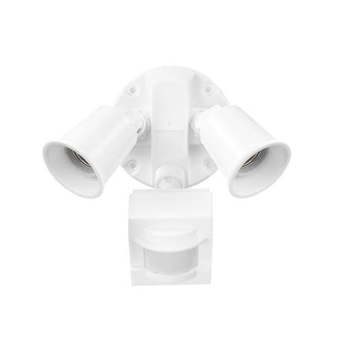Globe Electric Twin Head Outdoor Motion Sensor Light