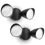 Dual-Head LED Floodlight Set for Outdoors