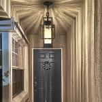 15" Modern Black Outdoor Indoor Pendant Light