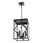 Miluces Modern Outdoor Pendant Light with Glass Shade