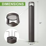 42-Inch LED Bollard Light with 3 Color Options