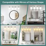 Brushed Nickel 4-Light Vanity Light Fixture