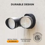 Dual-Head LED Floodlight Set for Outdoors