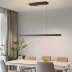 Zihoi Modern 47in LED Black Pendant Light