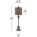 Regency Hill French Buffet Table Lamp in Beige
