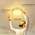 LED Flush Mount Ceiling Light Fixture, 13 Inch