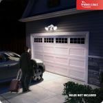 Globe Electric Twin Head Outdoor Motion Sensor Light