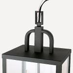 Modern Black Metal 2-Light Pendant Chandelier