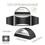 Aipsun Modern Black LED Wall Sconce Light