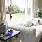 Kenroy Home Iron Lace Buffet Lamp, Golden Ruby