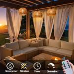 Battery Operated Outdoor Hanging Chandelier Light