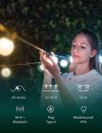 Smart LED String Lights with App Control, 40 Bulbs