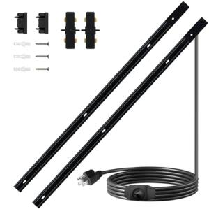 Bravsekai Black H Track Lighting with Dimmer