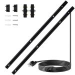 Bravsekai Black H Track Lighting with Dimmer