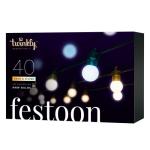 Smart LED String Lights with App Control, 40 Bulbs