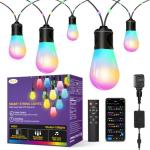 OUTON 46FT Smart Outdoor String Lights with Remote