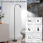 Dimmable Adjustable LED Floor Lamp with Gooseneck