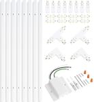 VANoopee 26FT White H Track Lighting Kit