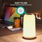 ROOTRO Touch Table Lamp with RGB and Dimming