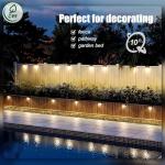 16 Pack Solar Deck Lights for Outdoor Use